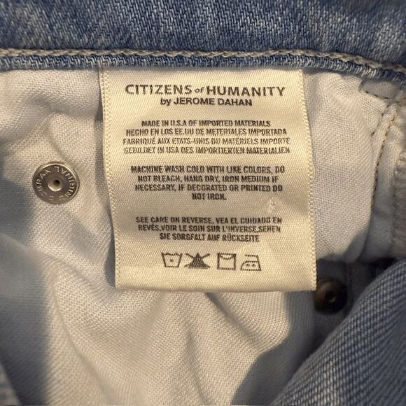 Citizens of Humanity Rocket Crop High Rise Skinny Jeans Light Wash Size 27 - Picture 9 of 16